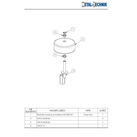 Części zamienne - Owijarka stacjonarna do bel